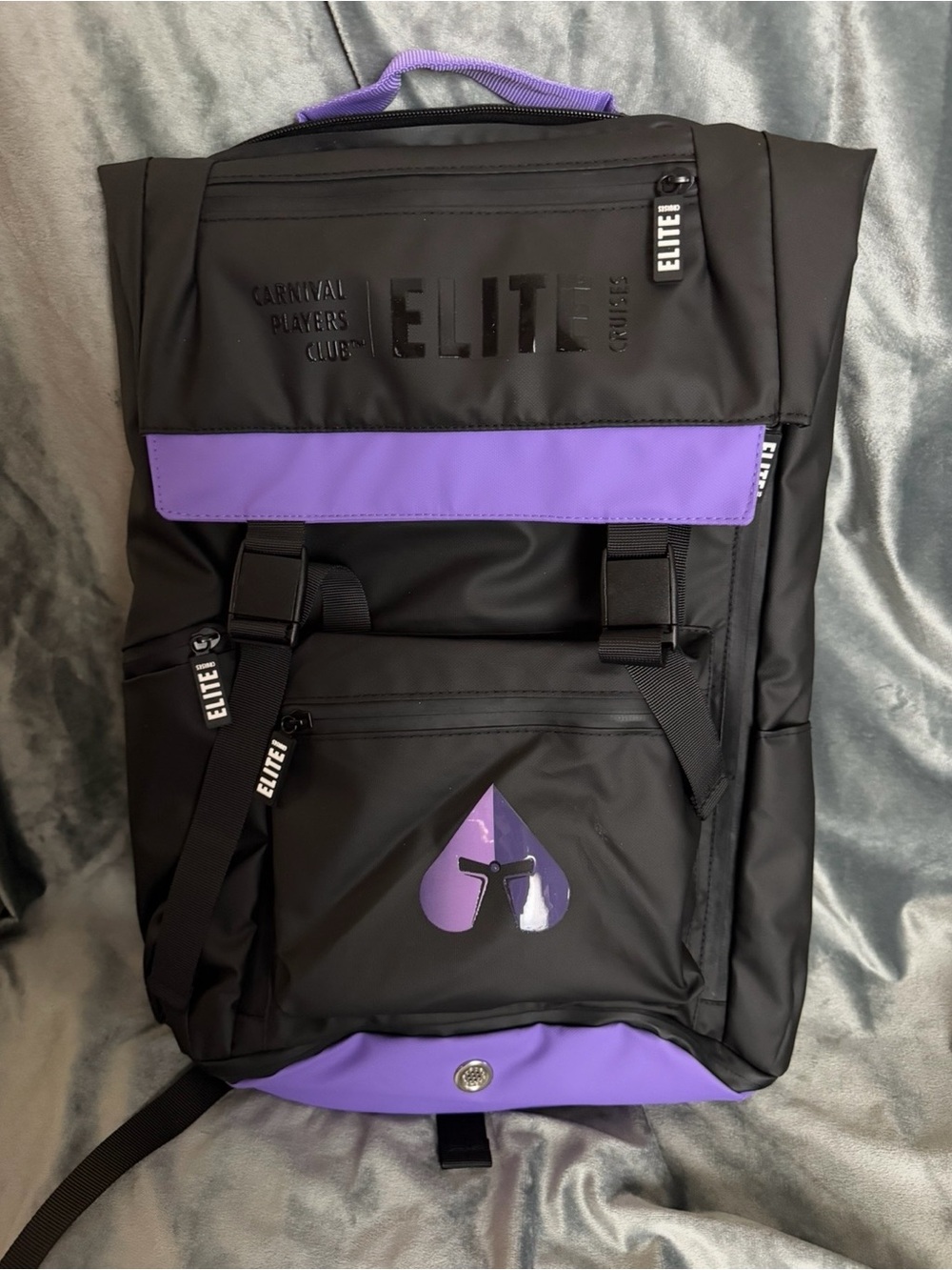 ELITE Black & Purple Women's Backpack — Sleek Everyday Carry